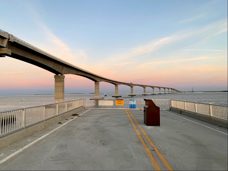 Bonner Bridge Pier on opening day morning