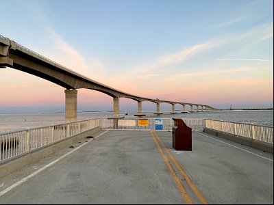 Bonner Bridge Pier on opening day morning