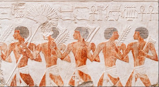 Pintura mural egipcia, Neues Museum (Berlín) photo