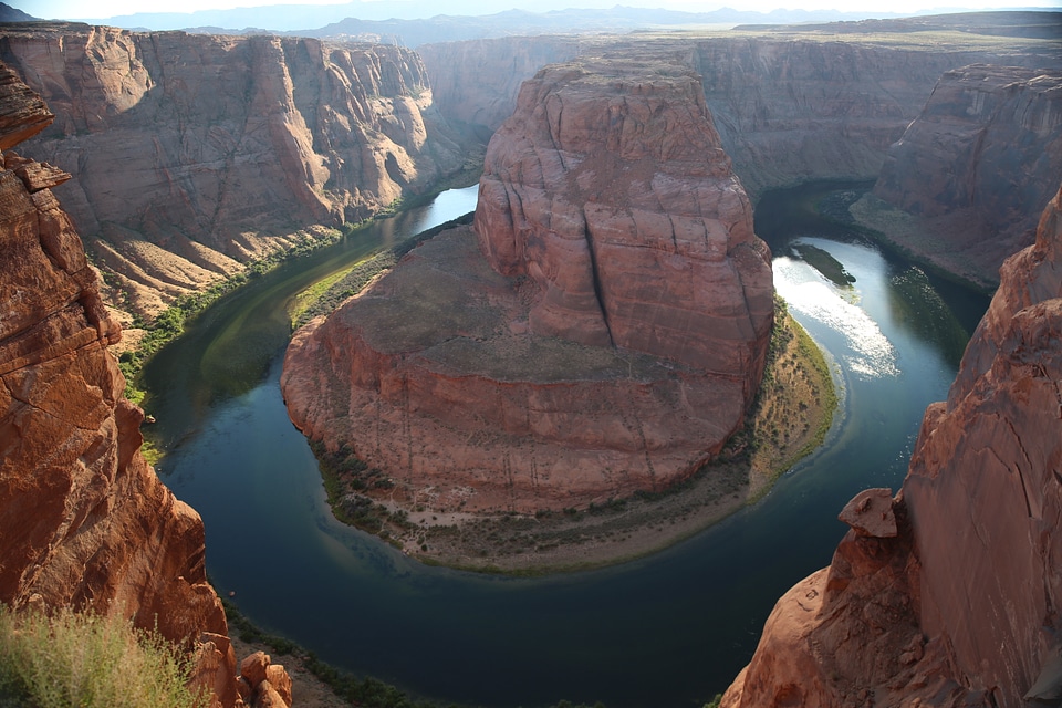 Arizona Horseshoe Bend meander of Colorado River in Glen Canyon