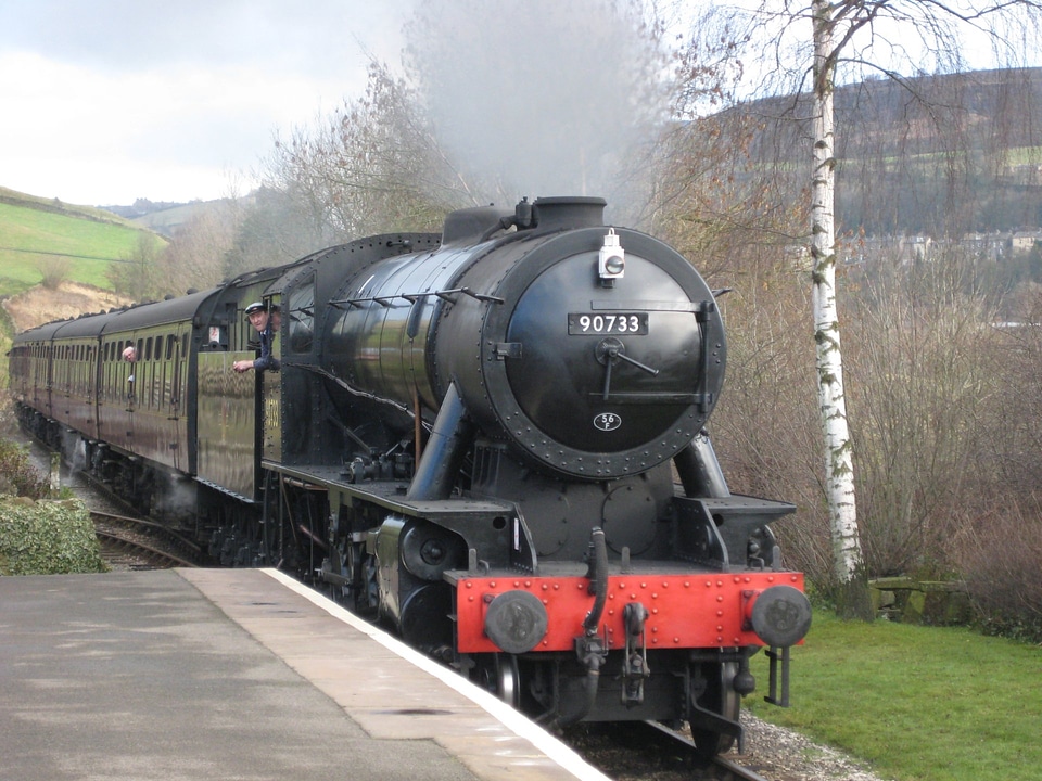 train approaching the station
