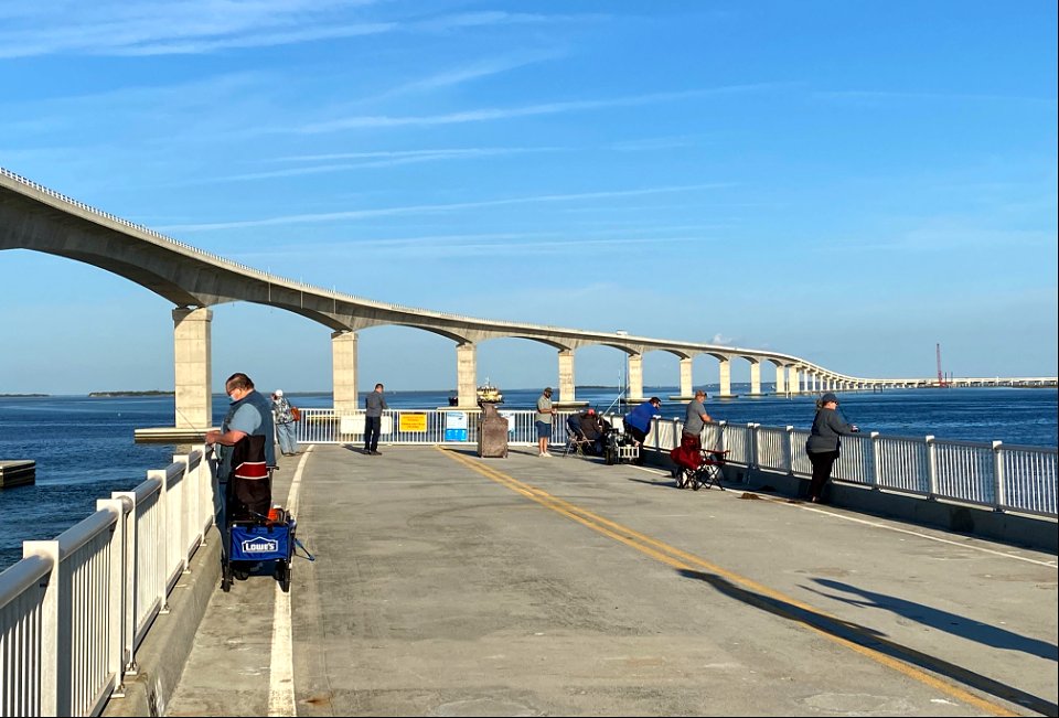 Bonner Bridge Pier on opening day 10-01-2021