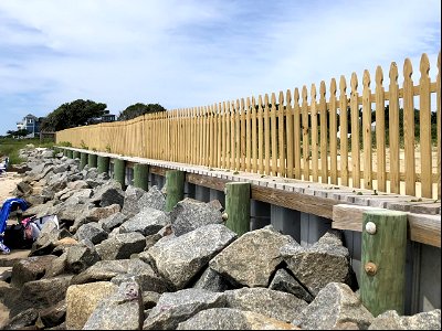 New fence at Salvo Community Cemetery
