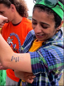 Sporting weed theme tattoos