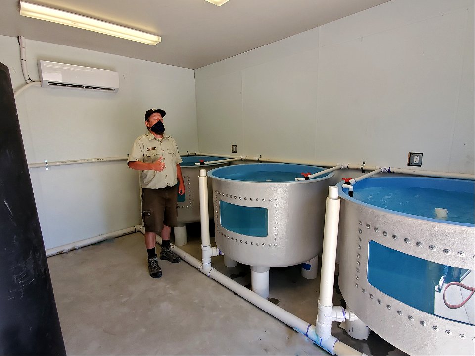 New tanks for high school hatchery