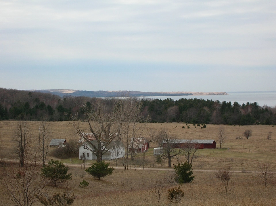 Landscape of Thoreson farm from the Bay View Trail