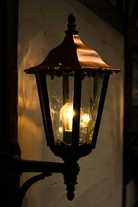 Lamp lighting night photo