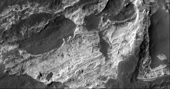 Layered Bedrock in the Northeast Hellas Region
