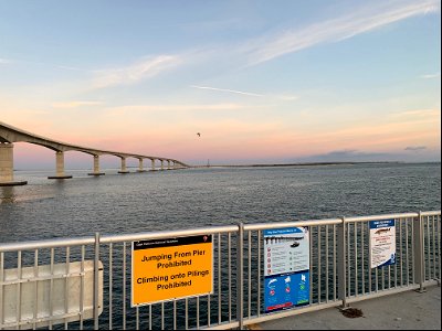 View from the end of the Bonner Bridge Pier