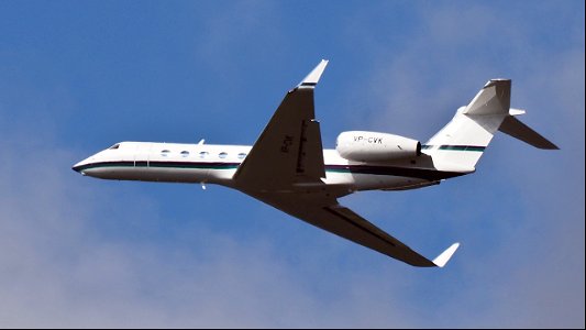 Gulfstream G550 VP-CVK Jet Aviation Business Jets from Basel (3900 ft.)