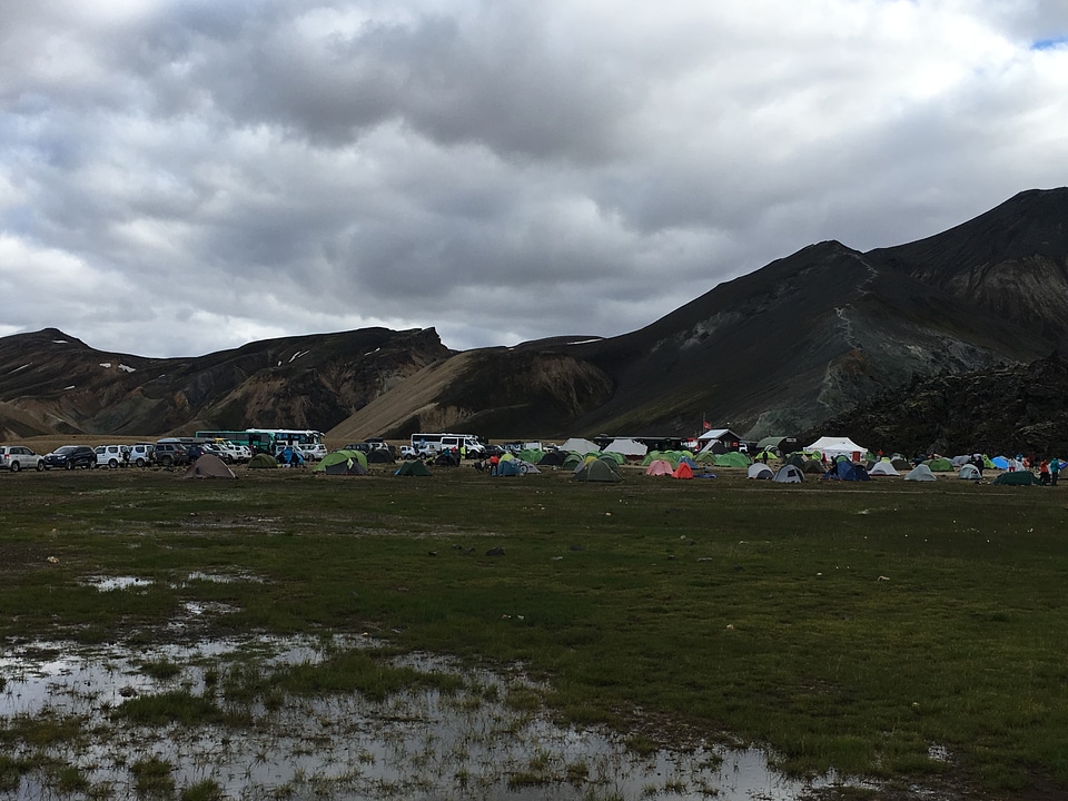 Campground in Thingvellir