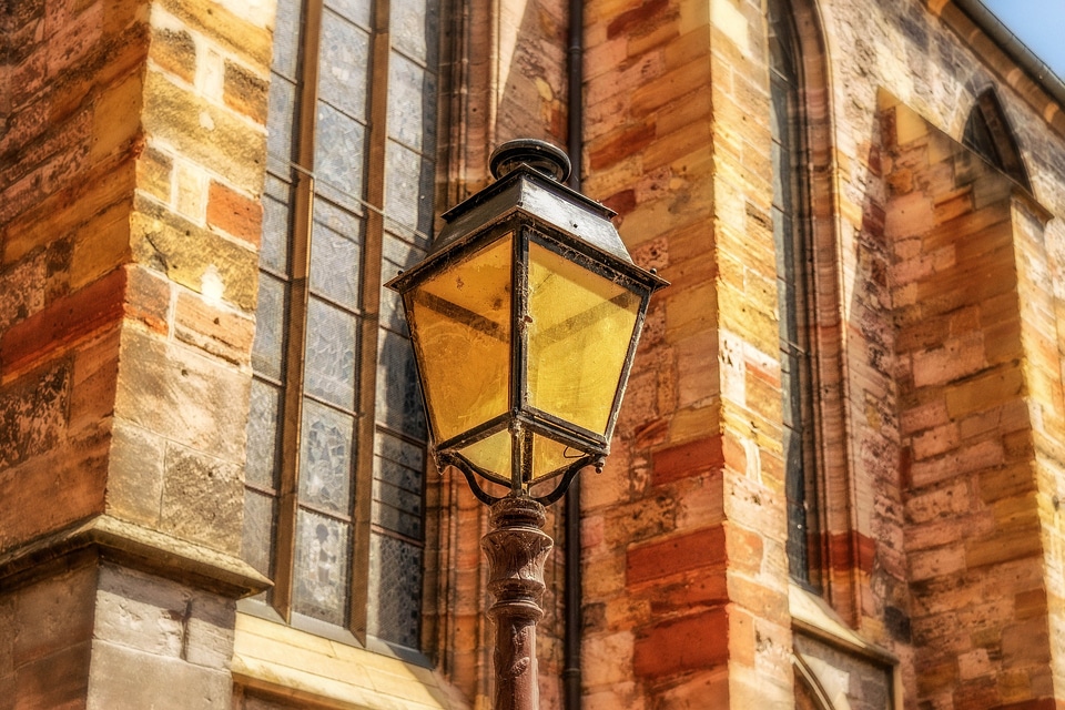 Lantern Light Lighting Road Historically Church photo
