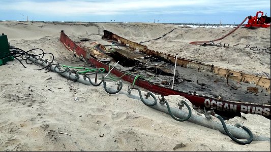 Ocean Pursuit removal progress 11-04-2021