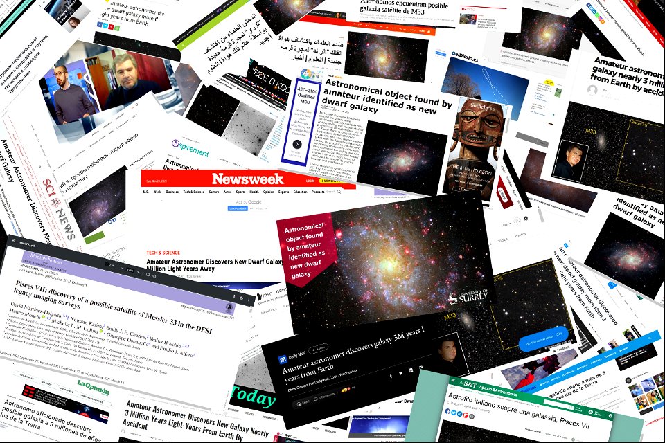 Pisces VII discovery press coverage