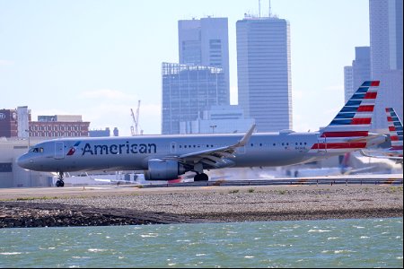 American Airlines A321-200neo departing BOS photo