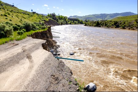 Yellowstone flood event 2022: Employee housing site after flood photo