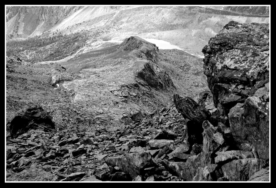 View from HochLicht top (Monte Rosa zone)