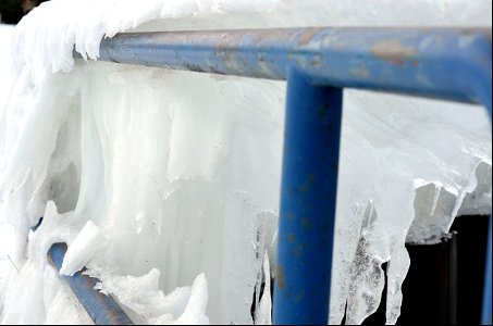 Ice Fence on Lake Michigan