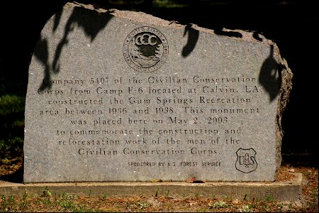 CCC memorial - Winn Ranger District - Kisatchie National Forest photo