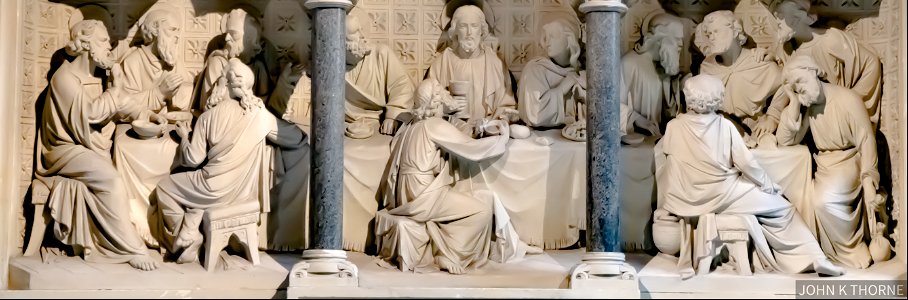 The Last Supper Rochester Cathedral Carving