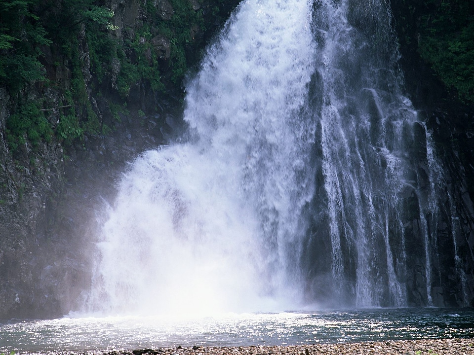 Blue and cool waterfall