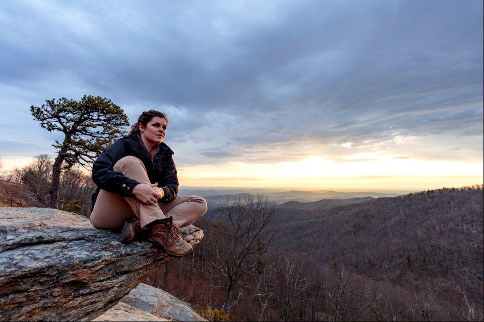 Winter Sunrise at Hazel Mountain
