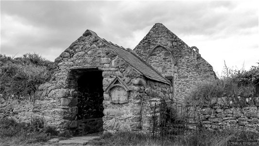 The ancient church of St Tanwg is situated in the sand dunes at Llandanwg, it is reputed to have been founded in the 5th century by St Tanwg and is one of the oldest Christian foundations in Britain.