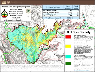 Backbone Fire Burn Severity Map