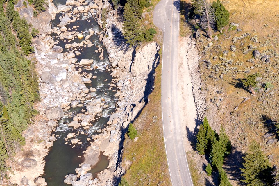 Northeast Entrance Road repair progress September 1, 2022: section 4 (2)