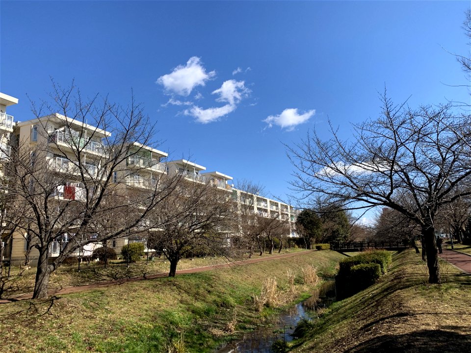 Kurome River in Shinyama Waterside Plaza, Higashikurume-shi