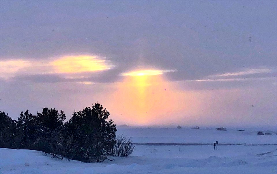 A Beam Made of Light Hit The Ground