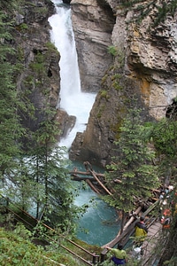 Johnston Canyon walkway in Banff National Park photo