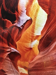 Light pole in Antelope Canyon, Arizona