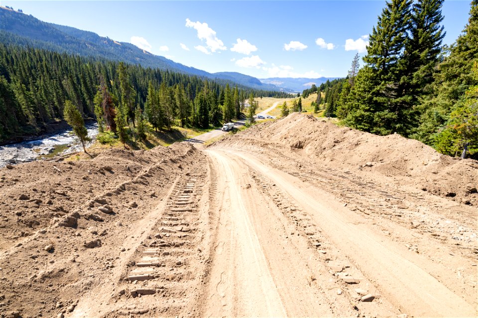 Northeast Entrance Road Improvements near Trout Lake Trailhead: August 23, 2022