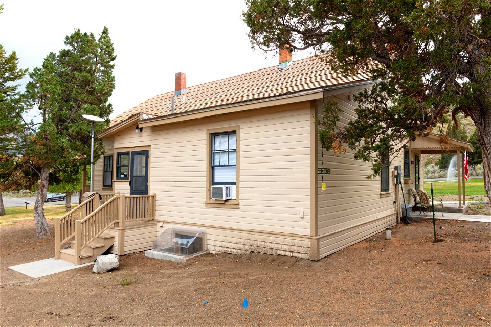 Housing Improvement Project Goal 3: Replacing the foundation on an historic Ft. Yellowstone building (after 1)