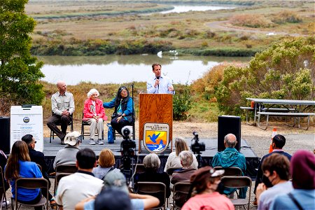 Regional director speaks during opening ceremony photo