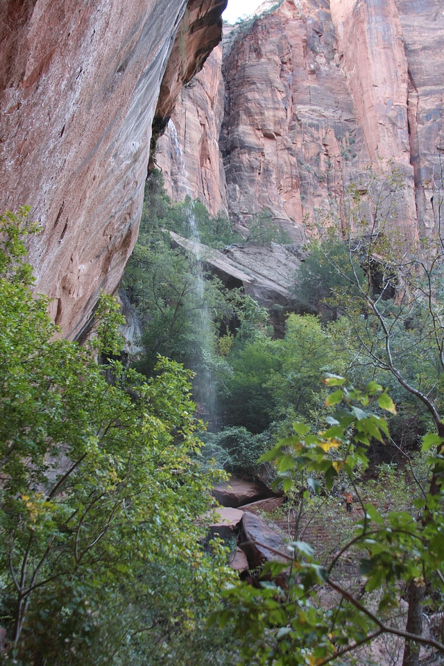 Giant cliff on the bottom of Grand Canyon