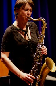Ingrid Laubrock Anti-HouseIngrid Laubrock Quintet 24 september 2014 BIM Amsterdam - Ingrid Laubrock