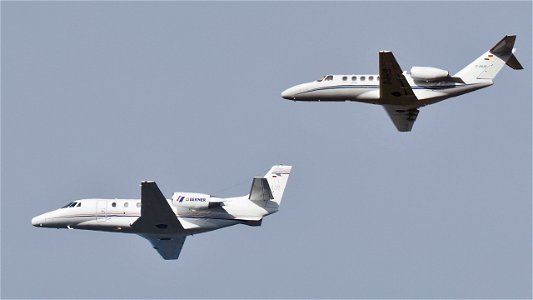 Two Cessna business jets with german registrations: