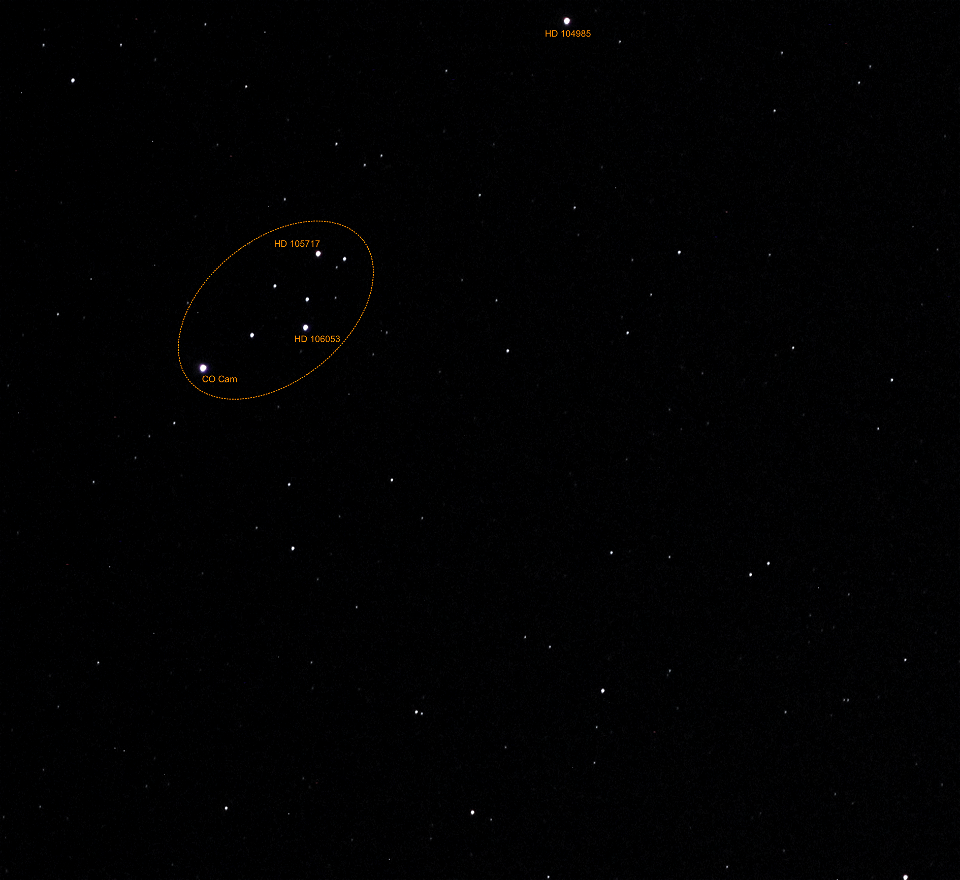 CO Camelopardalis asterism