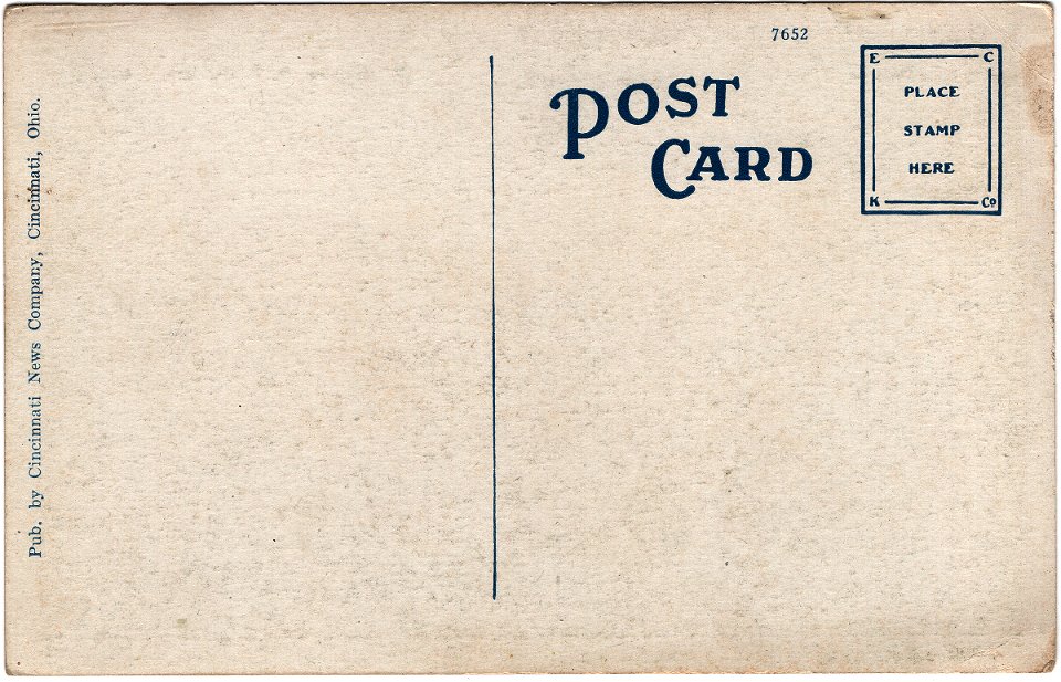 Back of Washington Park, Cincinnati, Ohio (Date Unknown)