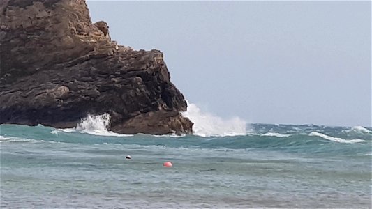 Lulworth Cove Dorset Rough Sea