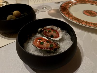 Chef Surprise 2, Oysters with Strawberry Granite photo