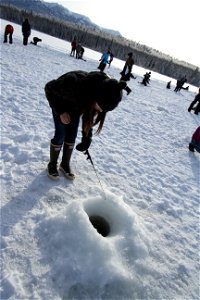 Connecting kids to fish via ice fishing!