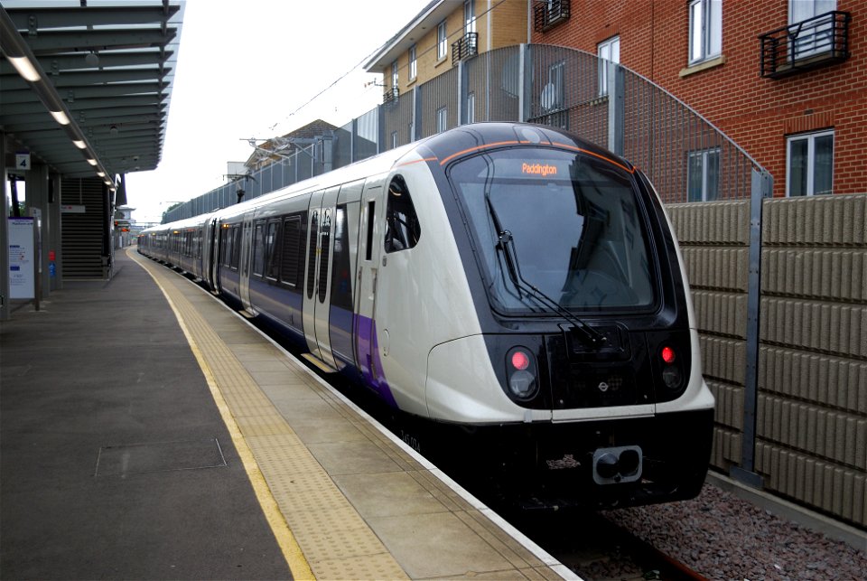 Elizabeth Line train at Abbey Wood
