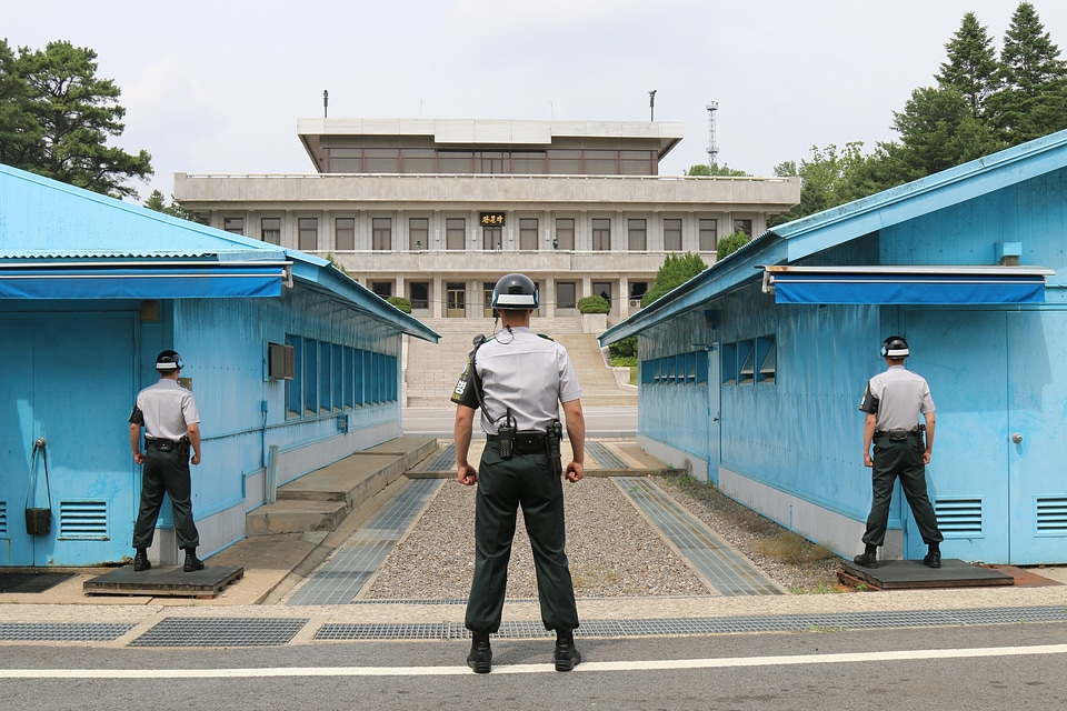 Republic of Korea Army soldiers stand