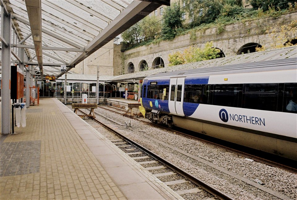 Refurbished Northern class 333 unit at Bradford Forster Square station