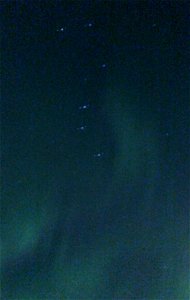 Dipper in the Northern Lights