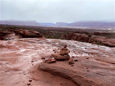 Fisher Towers Rock Cairn