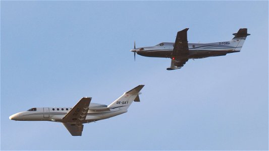Two old acquaintances heading for Oberpfaffenhofen: